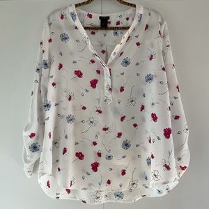 Ann Taylor top with floral design